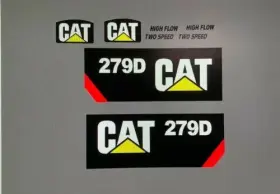 3m 279d Caterpillar Decal Kit Cat Skid Steer Stickers