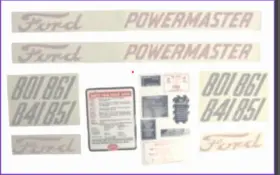 3m D-8015862 New Ford 801 841 851 And 861 Complete Decal Set