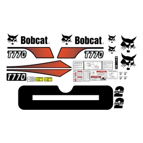 3m T770 Bobcat V3 Skid Steer Set Vinyl Decal Sticker - Free Shipping
