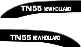 3m Tn-55 Tn55 New Holland Tractor Hood Vinyl Decals Sticker Graphics Set Kit Tn 55