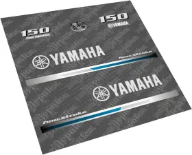 411 Decals 150-13fs Aftermarket Replacement For Yamaha 150 Fs 2013 Outboard Decal S