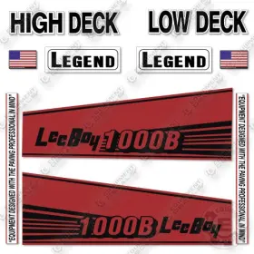 Aftermarket 1000b Fits Leeboy Decal Kit Paver -red - 7 Year Outdoor 3m Vinyl