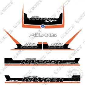 Aftermarket 100xp Fits Polaris Ranger Xp 1000 Decal Kit 2018 Orange/black