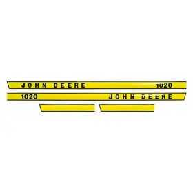 Aftermarket 1020 John Deere Tractor Decal Set. Hood Dash And Numbers Aftermarket 1020 John Deere Tractor Decal Set. Hood Dash And Numbers