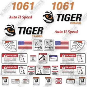 Aftermarket 1061 Fits Tiger Decal Kit Crane- 7 Year Outdoor 3m Vinyl
