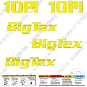 Aftermarket 10pi Fits Big Tex Trailer Decal Kit - 7 Year Outdoor 3m Vinyl