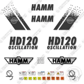 Aftermarket 110i Fits Hamm Hd Decal Kit Vibratory Drum Roller - 7 Year Outdoor 3m Vinyl Aftermarket 110i Fits Hamm Hd Decal Kit Vibratory Drum Roller - 7 Year Outdoor 3m Vinyl