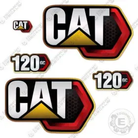 Aftermarket 120gc Fits Caterpillar Decal Kit Motor Grader - 7 Year Outdoor 3m Vinyl