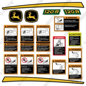 Aftermarket 120r Fits John Deere Decal Kit Loader Attachment - 7 Year Outdoor 3m Vinyl Aftermarket 120r Fits John Deere Decal Kit Loader Attachment - 7 Year Outdoor 3m Vinyl