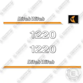 Aftermarket 1220 Fits Ditch Witch Decal Kit Drill - 7 Year Outdoor 3m Vinyl