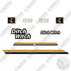 Aftermarket 1230 Fits Ditch Witch Decal Kit Trencher- 7 Year Outdoor 3m Vinyl