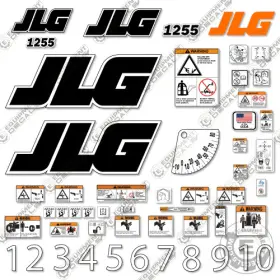 Aftermarket 1255 Fits Jlg Decal Kit Telehandler Replacement Sticker Set - 7 Year Vinyl Aftermarket 1255 Fits Jlg Decal Kit Telehandler Replacement Sticker Set - 7 Year Vinyl