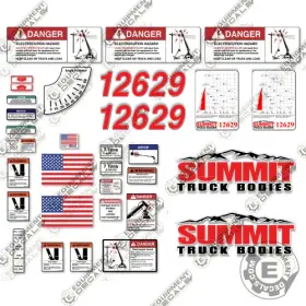 Aftermarket 12629 Fits Summit Decal Kit Full Safety Stickers With Logos - 7 Year 3m Vinyl Aftermarket 12629 Fits Summit Decal Kit Full Safety Stickers With Logos - 7 Year 3m Vinyl