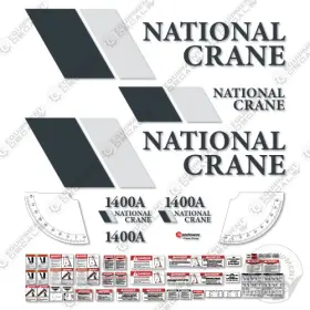 Aftermarket 1400a Fits National Crane Truck Decal Kit - 7 Year Outdoor 3m Vinyl