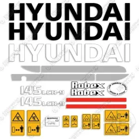 Aftermarket 145lcr-9 Fits Hyundai Decal Kit Excavator - 7 Year Outdoor 3m Vinyl