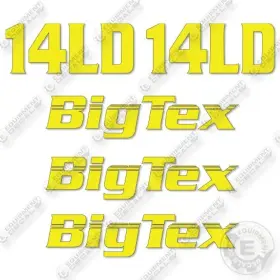 Aftermarket 14ld Fits Bigtex Decal Kit Trailer- 7 Year Outdoor 3m Vinyl