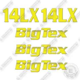 Aftermarket 14lx Fits Bigtex Decal Kit Trailer- 7 Year Outdoor 3m Vinyl