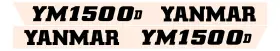 Aftermarket 1500d Yanmar Tractor Decals Aftermarket 1500d Yanmar Tractor Decals