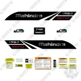 Aftermarket 1533 Fits Mahindra Decal Kit Tractor - 7 Year Outdoor 3m Vinyl