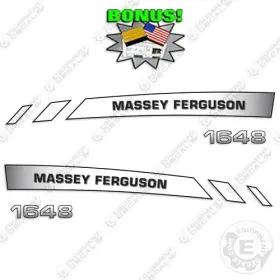 Aftermarket 1648 Fits Massey Ferguson Decal Kit Tractor - 7 Year Outdoor 3m Vinyl Bonus