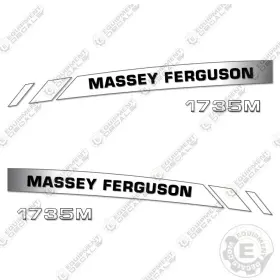 Aftermarket 1735m Fits Massey Ferguson Decal Kit Tractor - 7 Year Outdoor 3m Vinyl
