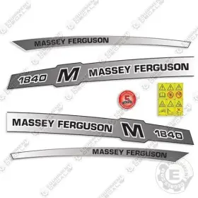 Aftermarket 1840m Fits Massey Ferguson Decal Kit Tractor Equipment Decals - 7 Year 3m Vinyl