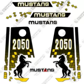 Aftermarket 2050 Fits Mustang Decal Kit Skid Steer - Pre 2000 Style 7 Year 3m Vinyl