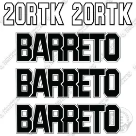 Aftermarket 20rtk Barreto Trailer Decal Kit - 7 Year Outdoor 3m Vinyl