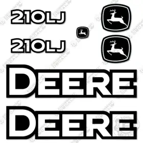 Aftermarket 210l Fits John Deere 210lj Decal Kit Skip Loader - 7 Year Outdoor 3m Vinyl Aftermarket 210l Fits John Deere 210lj Decal Kit Skip Loader - 7 Year Outdoor 3m Vinyl