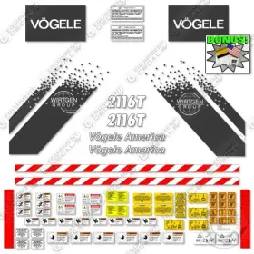 Aftermarket 2116t Fits Vogele Decal Kit Asphalt Paver - 7 Year Outdoor 3m Vinyl