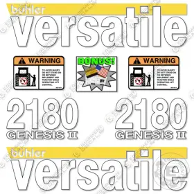 Aftermarket 2180 Fits Buhler Versatile Genesis 2 Decal Kit Tractor - 7 Year 3m Vinyl