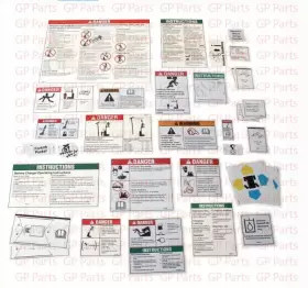 Aftermarket 220001gt Genie Decal Kit - Safety Instr Models With 2 Speed Controller Gr-20