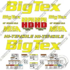 Aftermarket 22ph Fits Big Tex 22gn Ph Decal Kit Dual Trailer Decals - 7 Year Outdoor 3m Vinyl Aftermarket 22ph Fits Big Tex 22gn Ph Decal Kit Dual Trailer Decals - 7 Year Outdoor 3m Vinyl