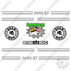 Aftermarket 2446 Fits Bush Hog Quart Decal Kit Front End Loader - 7 Year Outdoor 3m Vinyl