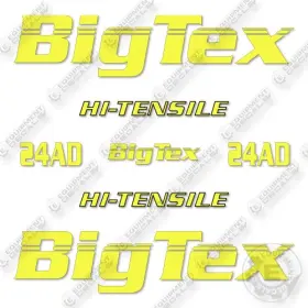 24AD Bigtex Decal Trailer Kit