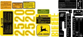 Aftermarket 2520 John Deere Complete Decal Set