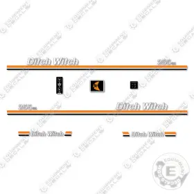 Aftermarket 255sx Fits Ditch Witch Decal Kit Trencher - With Trailer Decals