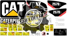 Aftermarket 257b2 Cat Full Decal Kit With Applicator Instructions And Legend