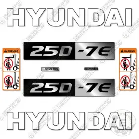 25D-7E Hyundai Decal Forklift Kit