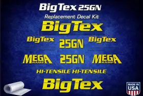 Aftermarket 25gn Fits Big Tex Decal Kit Dual Trailer Decals - High Quality Fast Ship