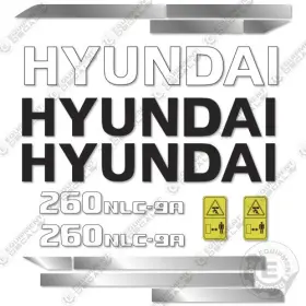 Aftermarket 260nlc-9a Hyundai Decal Kit Excavator -