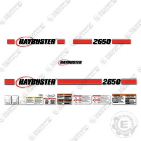 Aftermarket 2650 Fits Haybuster Decal Kit Hay Processor - 7 Year 3m Vinyl Upgrade