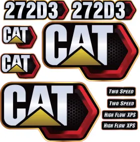 Aftermarket 272d3 Fits Caterpillar Decal Kit Skid Steer3m Vinyl / Free Shipping