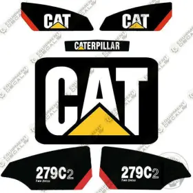 Aftermarket 279c2 Fits Caterpillar Two Speed Decal Kit Skid Steer - 7 Yr Outdoor 3m Vinyl