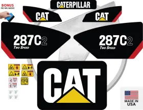 Aftermarket 287c2 Fits Caterpillar Two Speed Decal Kit Skid Steer 3m Vinyl