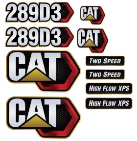 Aftermarket 289d3 For Caterpillar Cat Skid Steer Replacement Decal Set Free Shipping