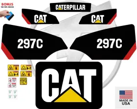 Aftermarket 297c Fits Caterpillar Decal Kit Skid Steer 3m Vinyl