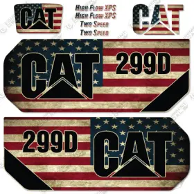 Aftermarket 299d Fits Caterpillar Decal Kit - Stars And Stripes 7 Year Outdoor 3m Vinyl Aftermarket 299d Fits Caterpillar Decal Kit - Stars And Stripes 7 Year Outdoor 3m Vinyl