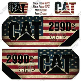 Aftermarket 299d2 Fits Caterpillar Xhp Decal Kit - Stars And Stripes 7 Year 3m Vinyl Aftermarket 299d2 Fits Caterpillar Xhp Decal Kit - Stars And Stripes 7 Year 3m Vinyl