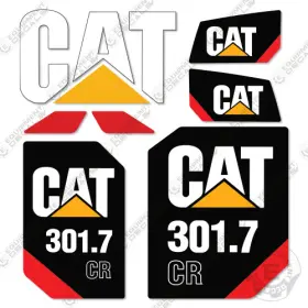 Aftermarket 301.7 Fits Caterpillar Cr Excavator Decal Kit - 2018 To 2019 7 Year 3m Vinyl